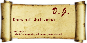 Darázsi Julianna névjegykártya