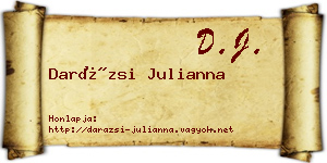 Darázsi Julianna névjegykártya