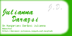 julianna darazsi business card
