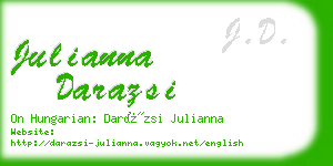 julianna darazsi business card